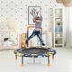 preview thumbnail 12 of 10, 36''Convertible Swing & Trampoline Set Toddler Kids Fitness Rebounder