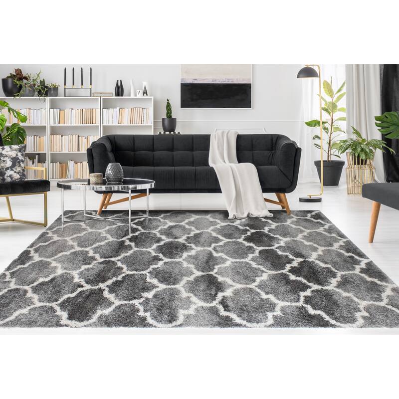 Noori Rug Lux Ava Trellis 2-Inch Shag Rug