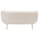 preview thumbnail 9 of 21, SAFAVIEH Couture High Line Collection Alena Off-White Polyester Blend Loveseat
