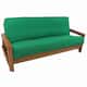 Solid Twill Full-Size 8-10 Inch Thick Futon Cover - Emerald