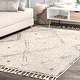 preview thumbnail 1 of 11, Nuloom Camilla Moroccan Tassel Area Rug 2' x 3' - Ivory - Rectangle