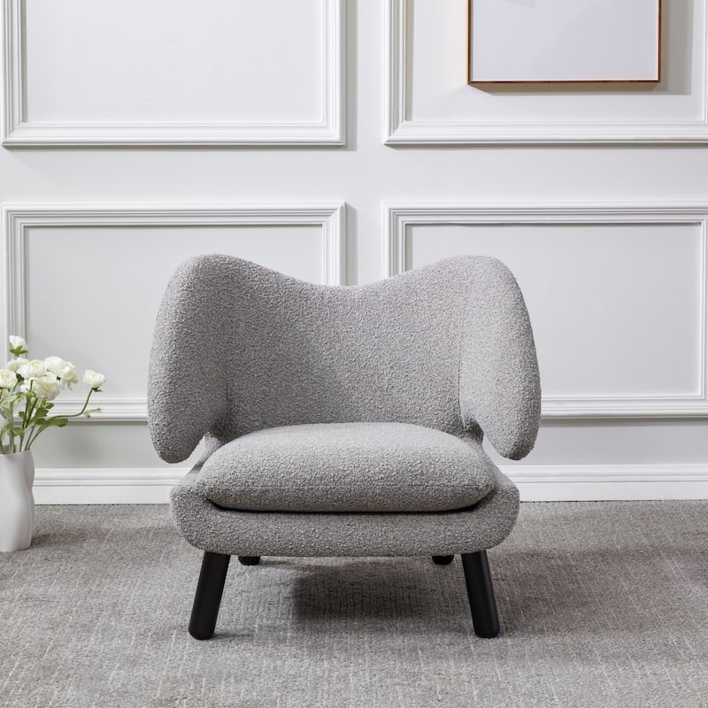 SAFAVIEH Couture Neljana Contemporary Accent Chair - 34 In. W x 30 In. D x 27 In. H - 34Wx30Dx27H
