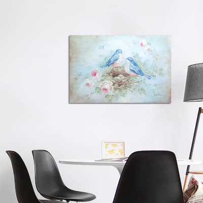 iCanvas "Bluebird Spring" by Debi Coules Canvas Print
