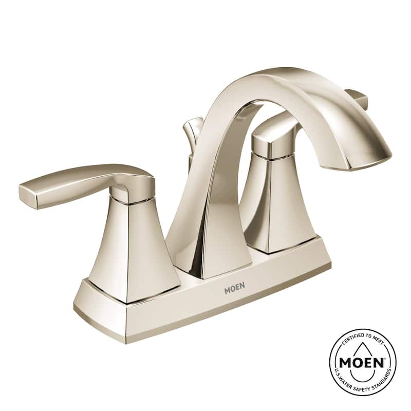 Moen Voss Double Handle Centerset Bathroom Faucet (Valve Included)