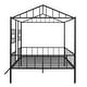 preview thumbnail 8 of 22, Metal House Bed Frame Full Size with Slatted Support No Box Spring Needed