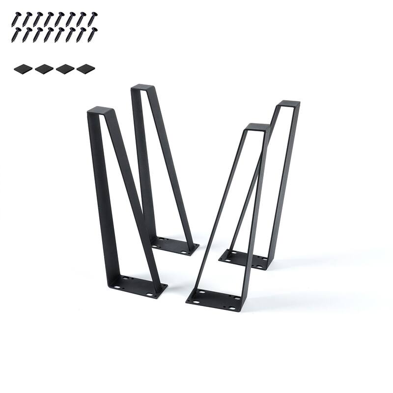 Home Soft Things Trapezoid Shape Table Legs - Set of 4 Pieces