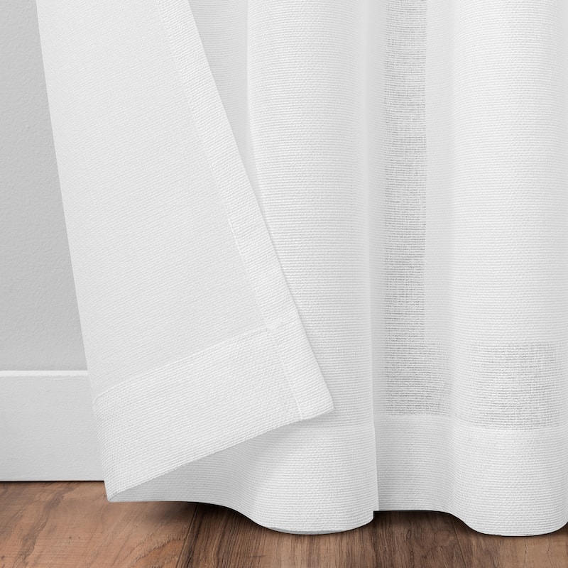 Umbra Dagen Slub Textured Sheer Grommet Curtain Panel