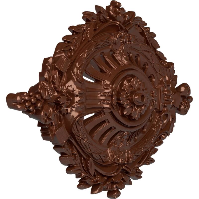 35 7/8"W x 22 1/2"H x 4 3/8"P Antonio Ceiling Medallion