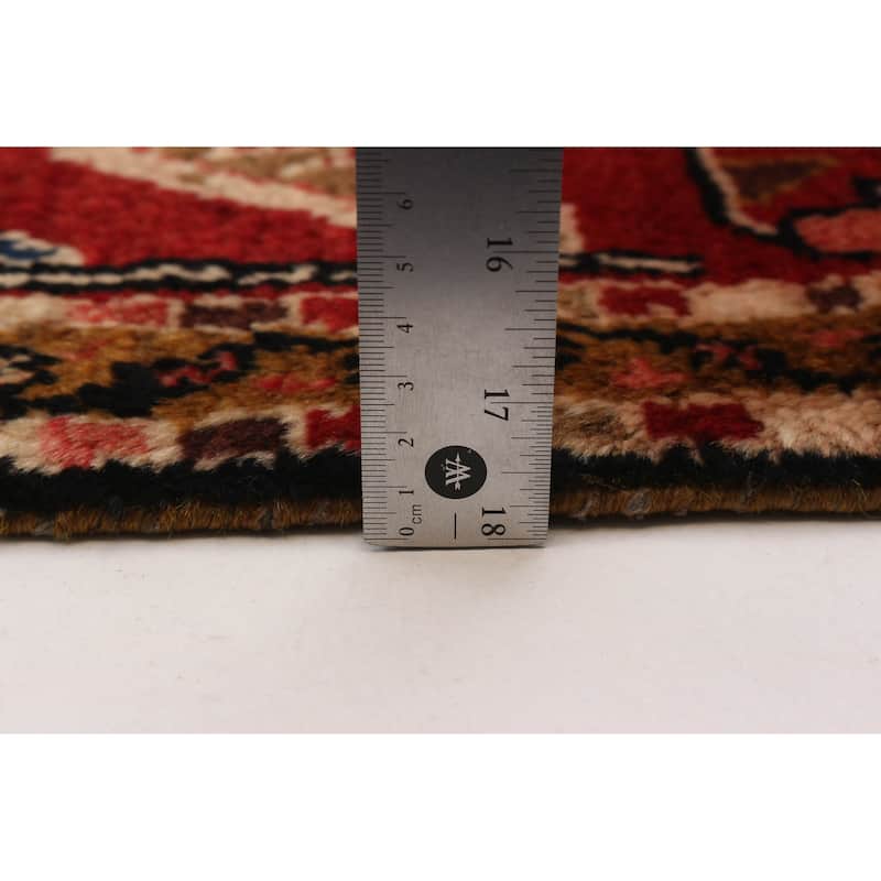 ECARPETGALLERY Hand-knotted Anatolian Vintage Red Wool Rug - 3'10 x 10'8