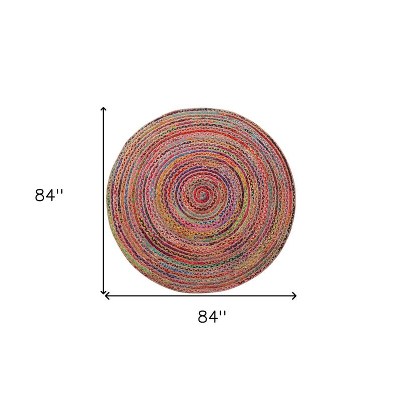 Naxo Geometric Modern Soft Durable Area Rug By HomeRoots - 84' X '84' X '1