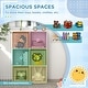 preview thumbnail 6 of 5, Children's Toy Organizer, Toy Storage with 3 Storage Bins and Cute Animal Design, Toy Shelf