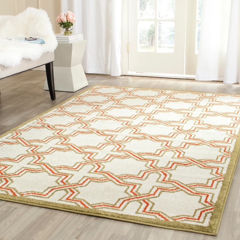 SAFAVIEH Amherst Irini Modern Rug - 9' x 12' - Ivory/Light Green