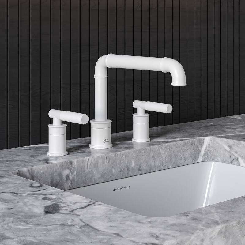 Swiss Madison SM-BF86 Avallon 1.2 GPM Widespread Sleek Handle Bathroom