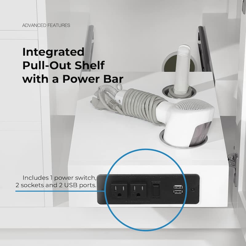 OVE Bailey Bathroom Vanity with Power Bar