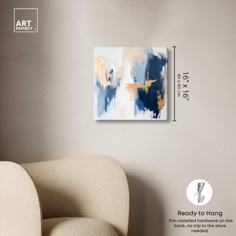 Tranquil Blue Depths II Canvas by Art Remedy, Gallery Wrapped