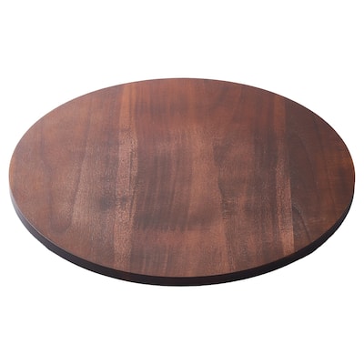 24" Acacia Wood Lazy Susan Turntable with 360 Degree Rotation for Dining Table and Kitchen - 24.02" x 24.02" x 1.65"