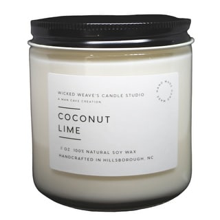Wicked Weave's Candle Studio - Coconut Lime 8 oz Soy Wax Candle - 8 oz ...