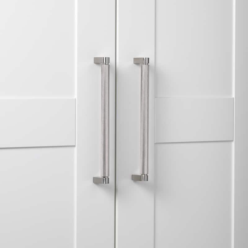 7.56 In. Center Knurled Bar Pull Cabinet Hardware Handle (5 Pack)