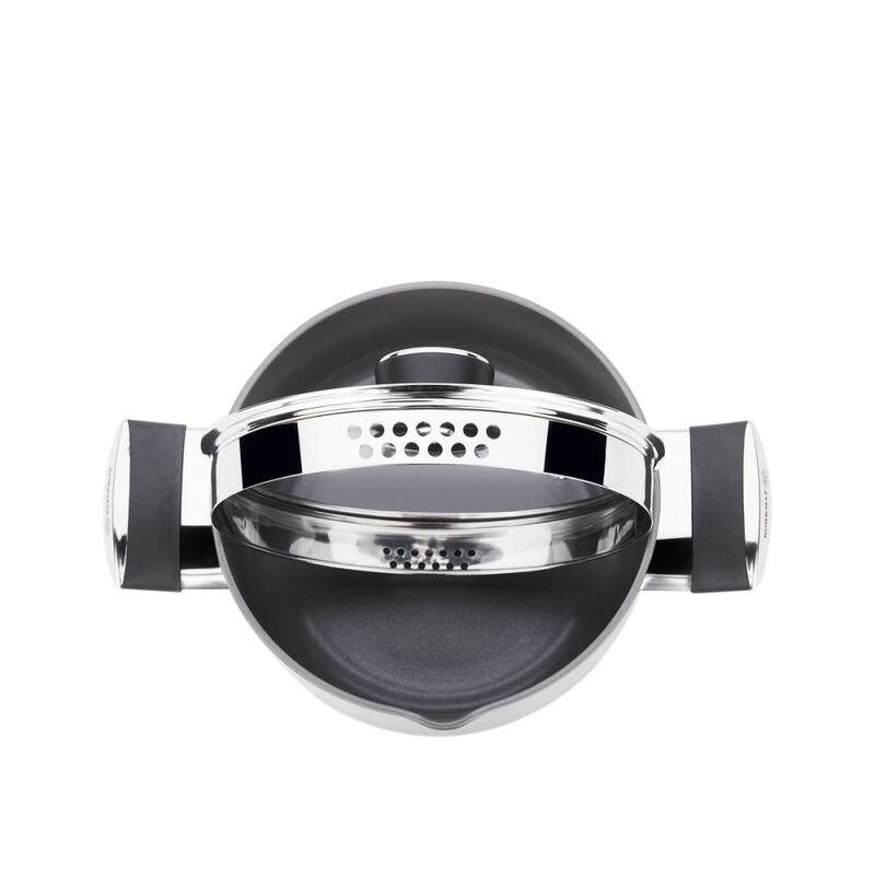Korkmaz Lena Ceramic Low Dutch Oven with Glass Lid, High-Performance Cookware