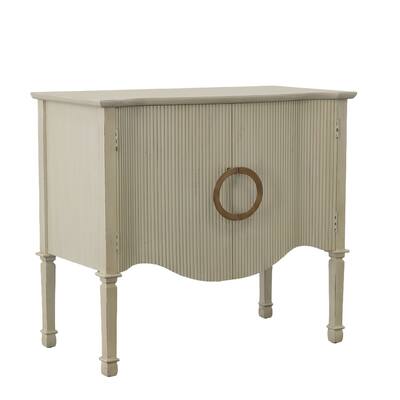 Willow 36" 2-Door Server, Distressed Cream