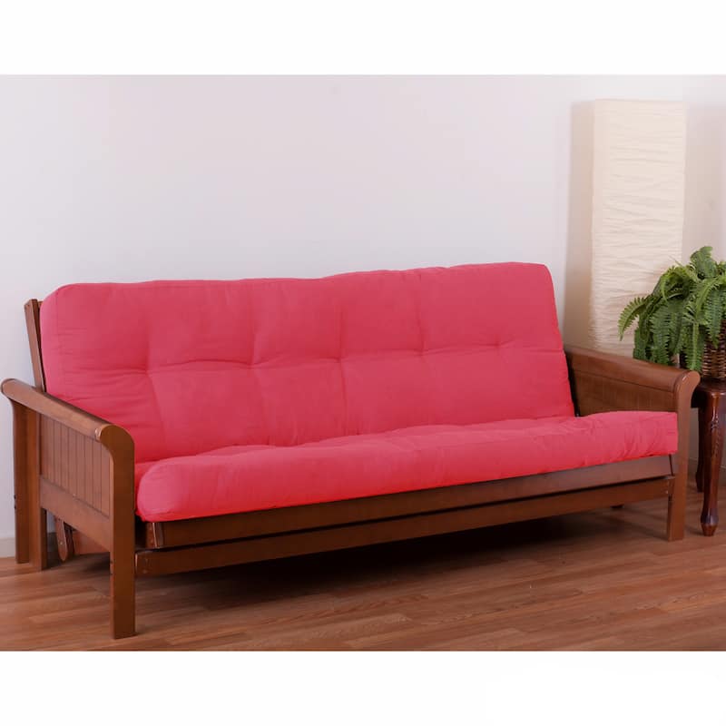 5-inch Thick Twill Full-size Futon Mattress - Bery Berry