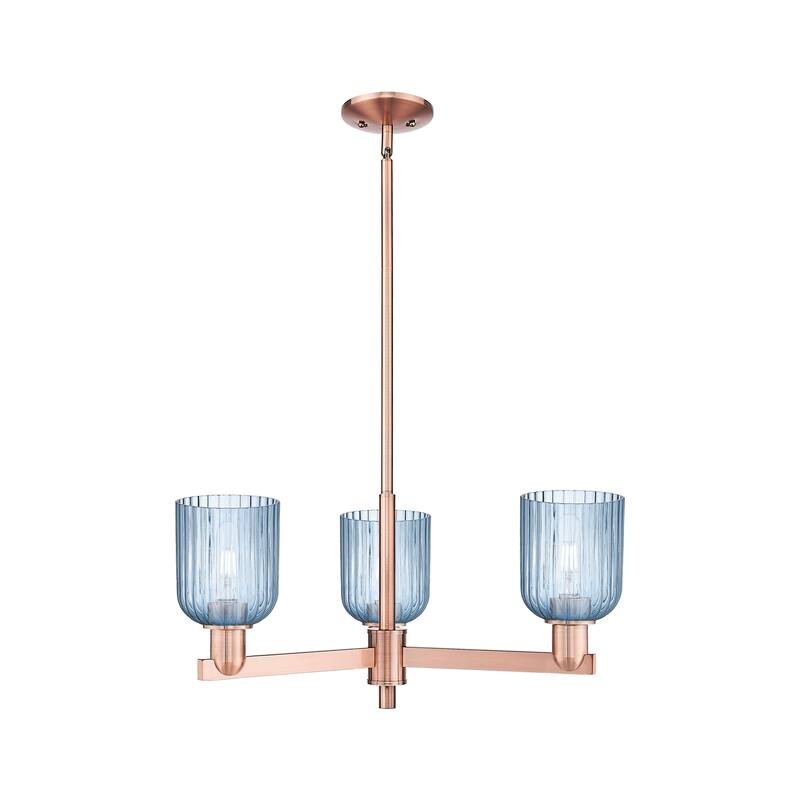Innovations Lighting Downtown Urban - Bridal Veil - 3 Light 18" Chandelier