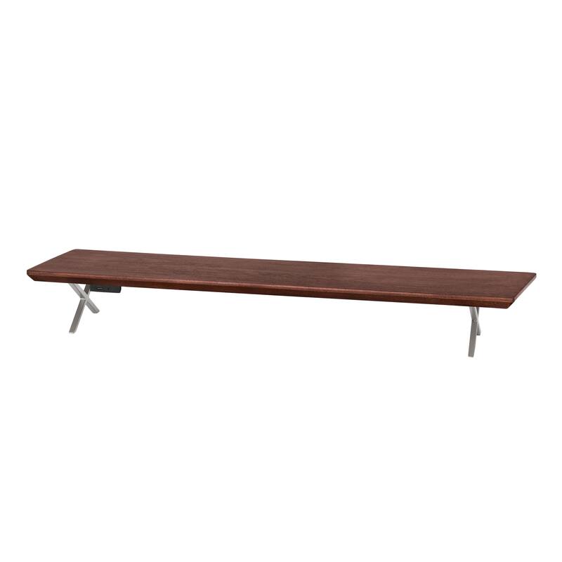 Jani Wood Monitor Stand Riser Desk - Ergonomic Design Stand, Desktop Organizer Table for Home, Office Workspace, Gaming Desk