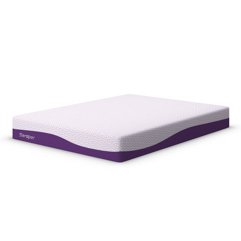Sersper 14 Inch Bamboo Charcoal Gel Memory Foam Mattress,Suitable for Adjustable bed