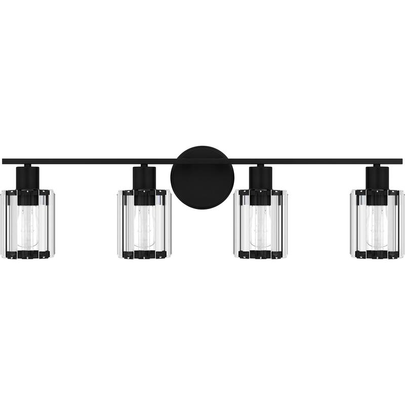 Isla 4-Light Matte Black Vanity Light