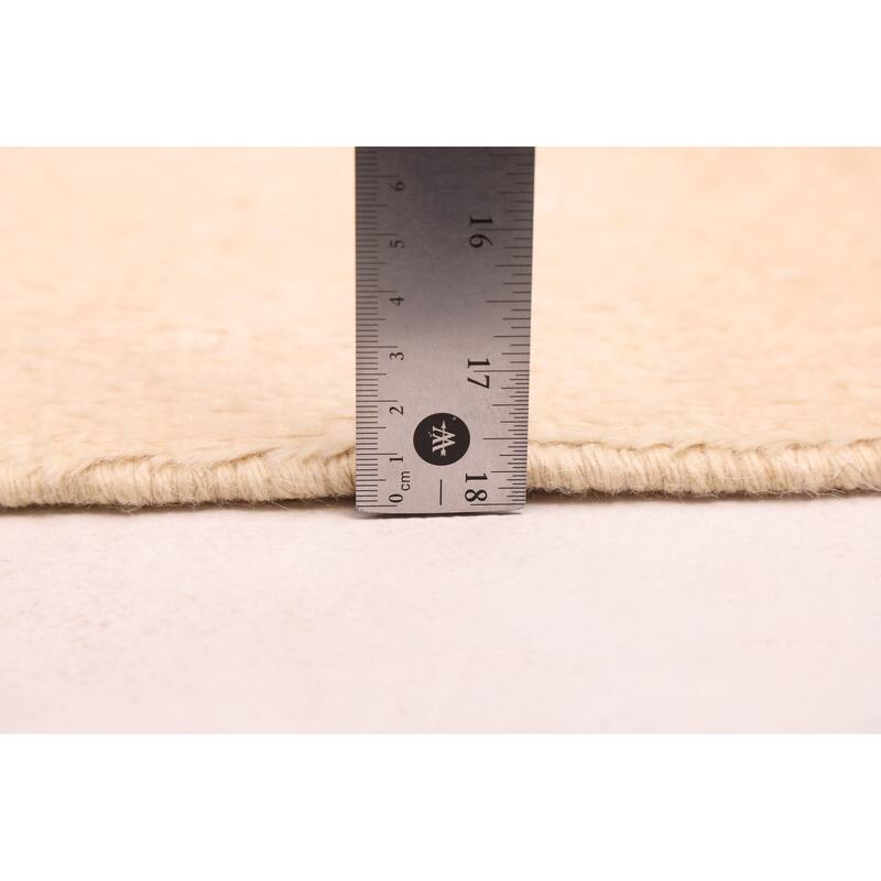 ECARPETGALLERY Hand-knotted Pak Finest Marrakesh Cream Wool Rug - 6'11 x 9'9