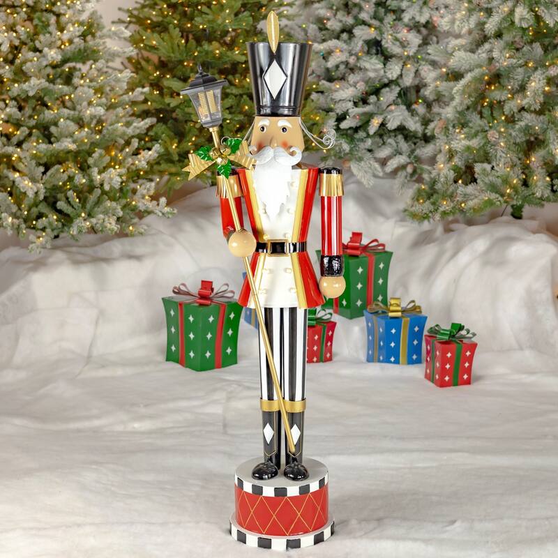 Tall Iron Nutcracker in 5 Styles - Red Lamp
