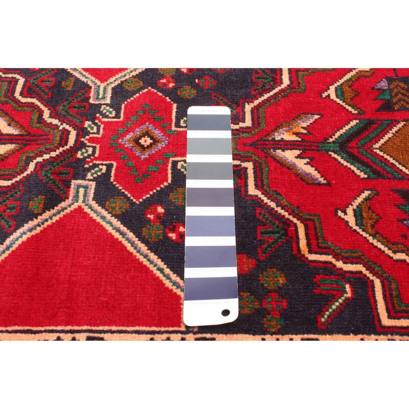 ECARPETGALLERY Hand-knotted Teimani Dark Navy Wool Rug - 2'9 x 4'6