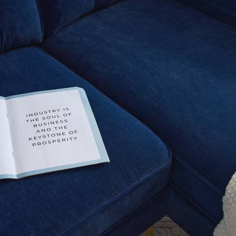 Modern Sectional Sofas Couches Velvet L-Shaped Couches