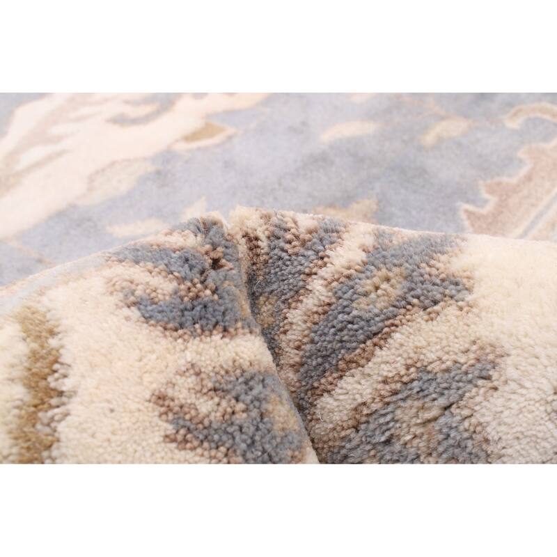 ECARPETGALLERY Hand-knotted Royal Oushak Grey Wool Rug - 9'3 x 11'10