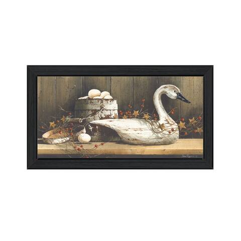 "Country Charm" by Artisan John Rossini, Ready to Hang Framed Print - Red, Yellow, white, Tan, Brown