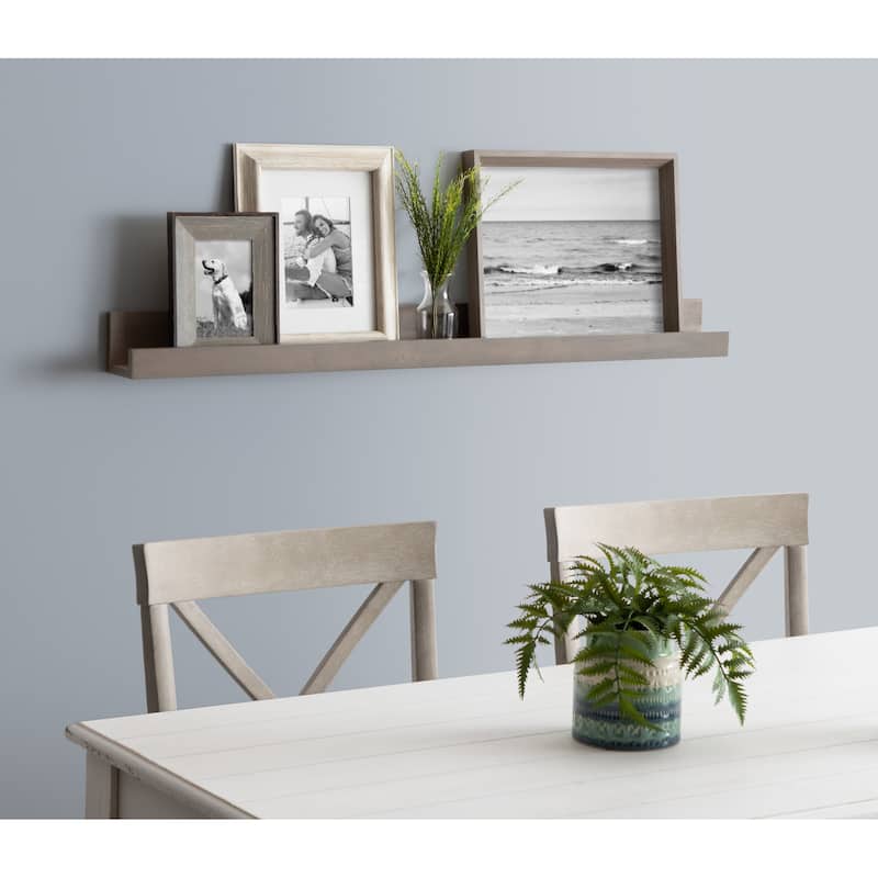 Porch & Den Bear Wood Holder Ledge Floating Wall Shelf