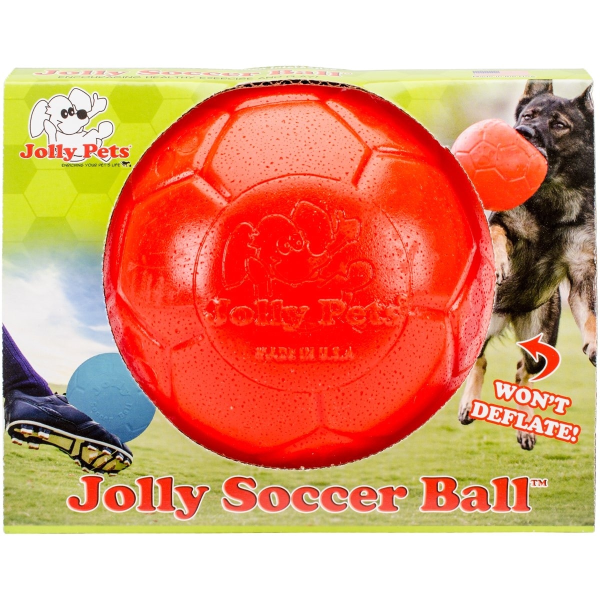 Shop Jolly Pets 6 Soccer Ball Orange Small Medium Overstock