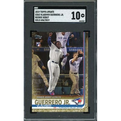 Vladimir Guerrero Jr 2019 Topps Update Gold Rookie Card #US62 SGC 10 /2019 - 8'6" x 11'6"