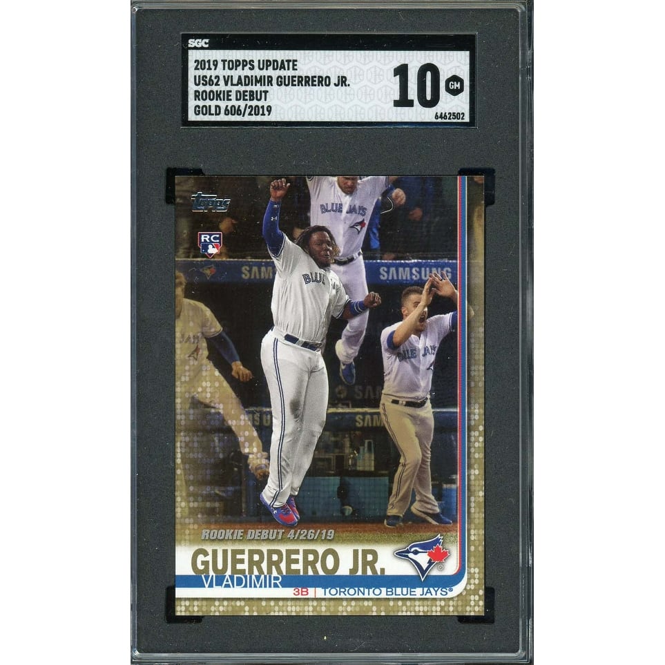 Vladimir Guerrero Jr 2019 Topps Update Gold Rookie Card #US62 SGC 10 /2019 - 8'6" x 11'6"