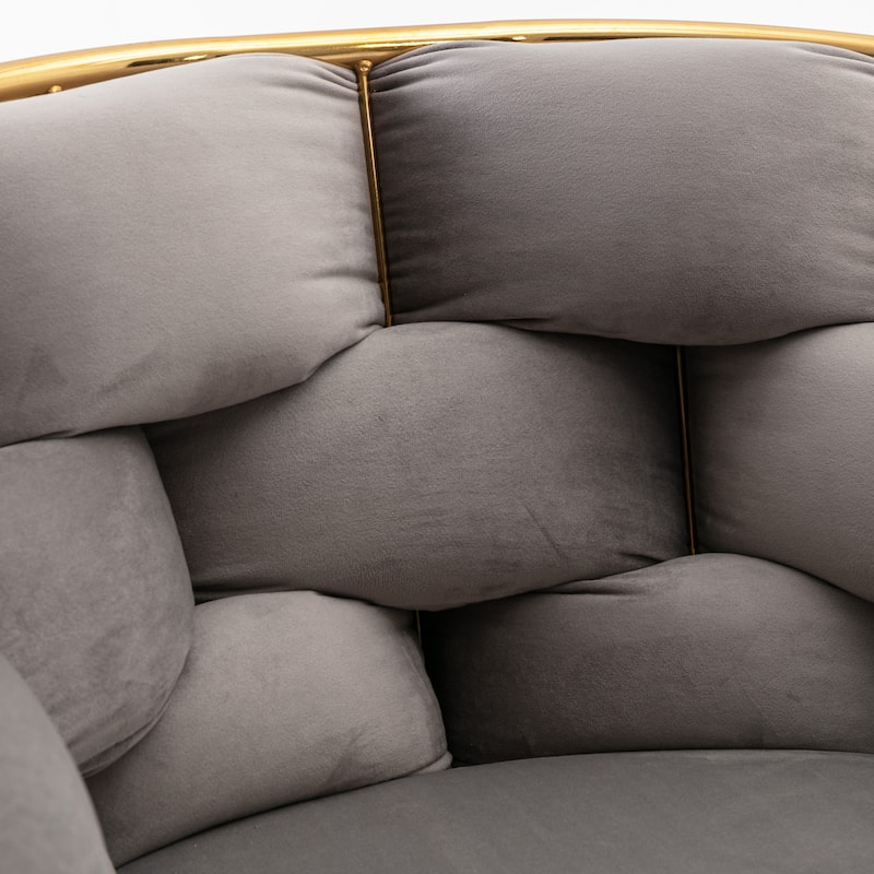 Gray 28.7" Velvet Accent Chairs (Set of 2)