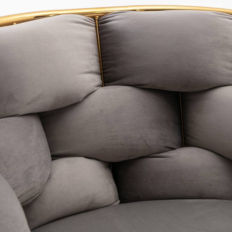 Shubert Glam Velvet Woven Accent Chair by GDFStudio - 28.70"L x22.20"W x 29.50"H