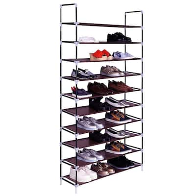 3/5/6/8/9/10-tier Extra-wide Metal/Non-woven Fabric Shoe Rack