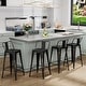 preview thumbnail 10 of 30, Metal Bar Stools Set of 4,Bar Stool with Low Back for Indoor/Outdoor Barstools