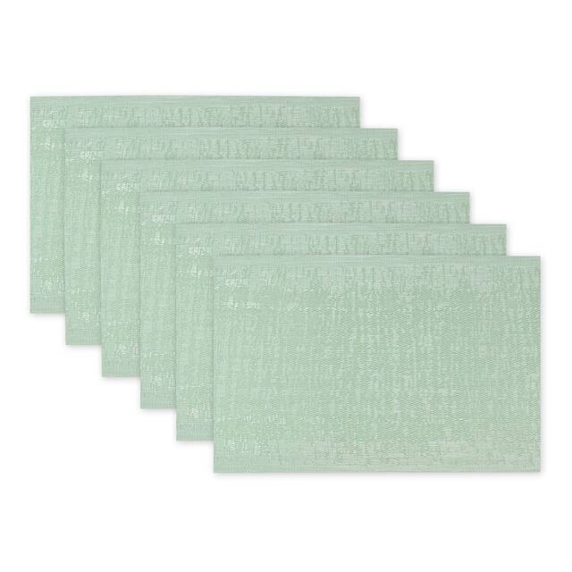 Design Imports Silver Doubleframe Kitchen Placemat Set (Set of 6)