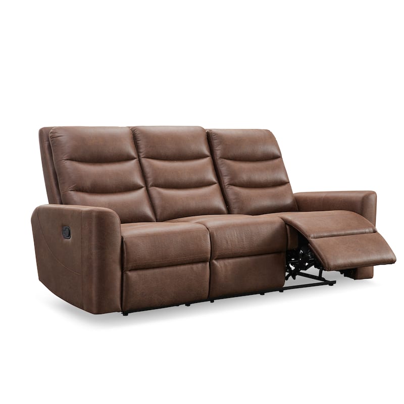 Abbyson Ford Fabric Manual Reclining Sofa