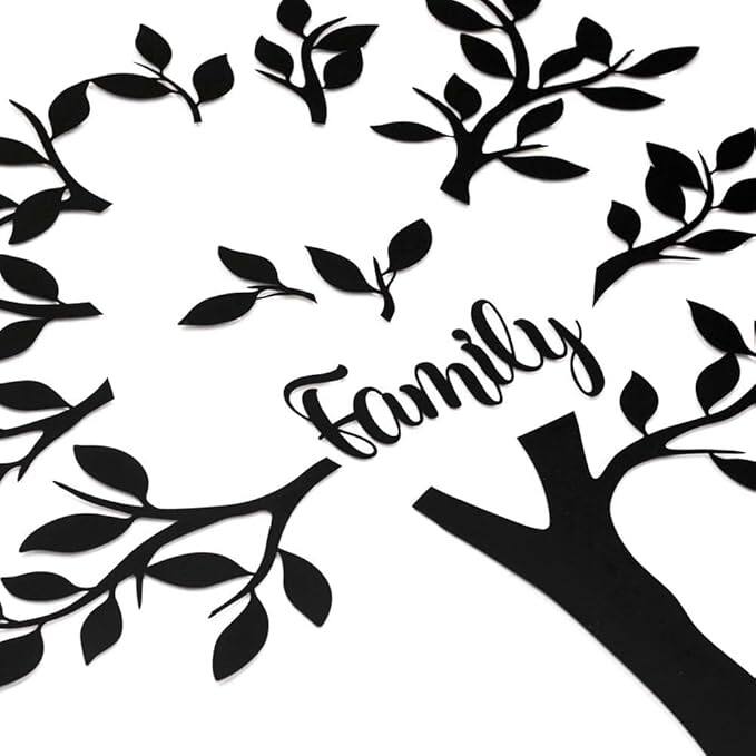 Family Tree Metal Wall Decor for Home and Outside - Wall-Mounted Wall Art Decor