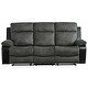 preview thumbnail 14 of 18, Woodsway Reclining Sofa - 83"W x 38"D x 41"H
