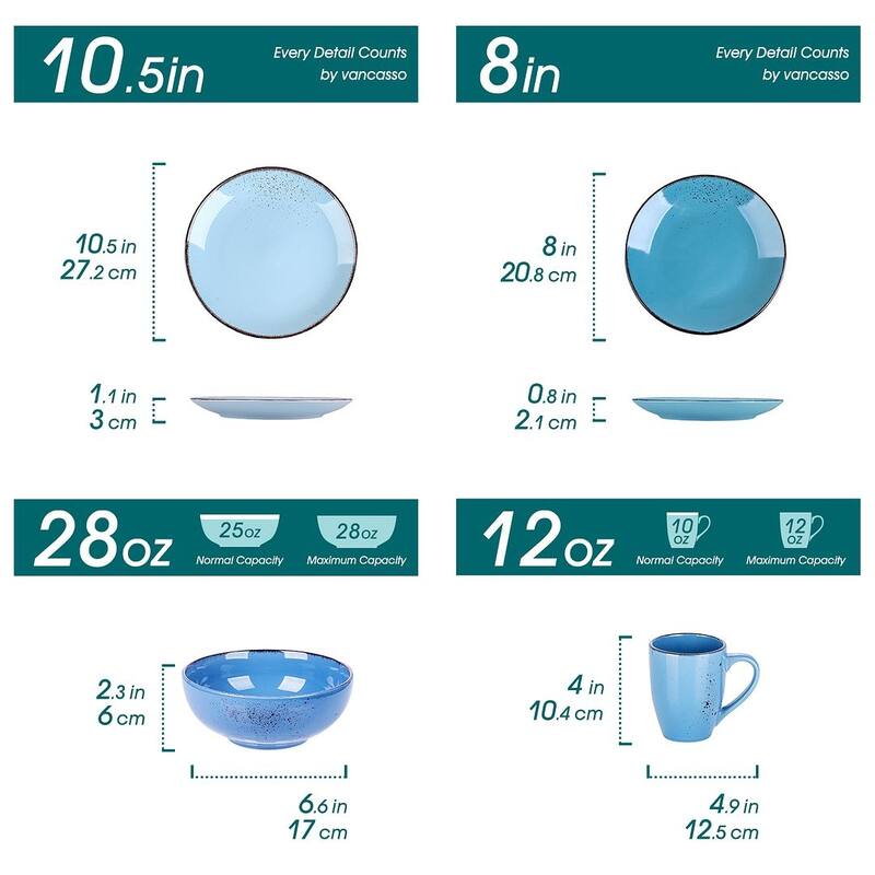 vancasso Casual 32-piece Stoneware Dinnerware Set (Service for 8)