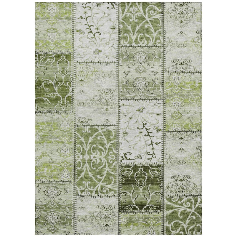 Nara Patchwork Weather Resistant Classic Meets Modern Outdoor Rug