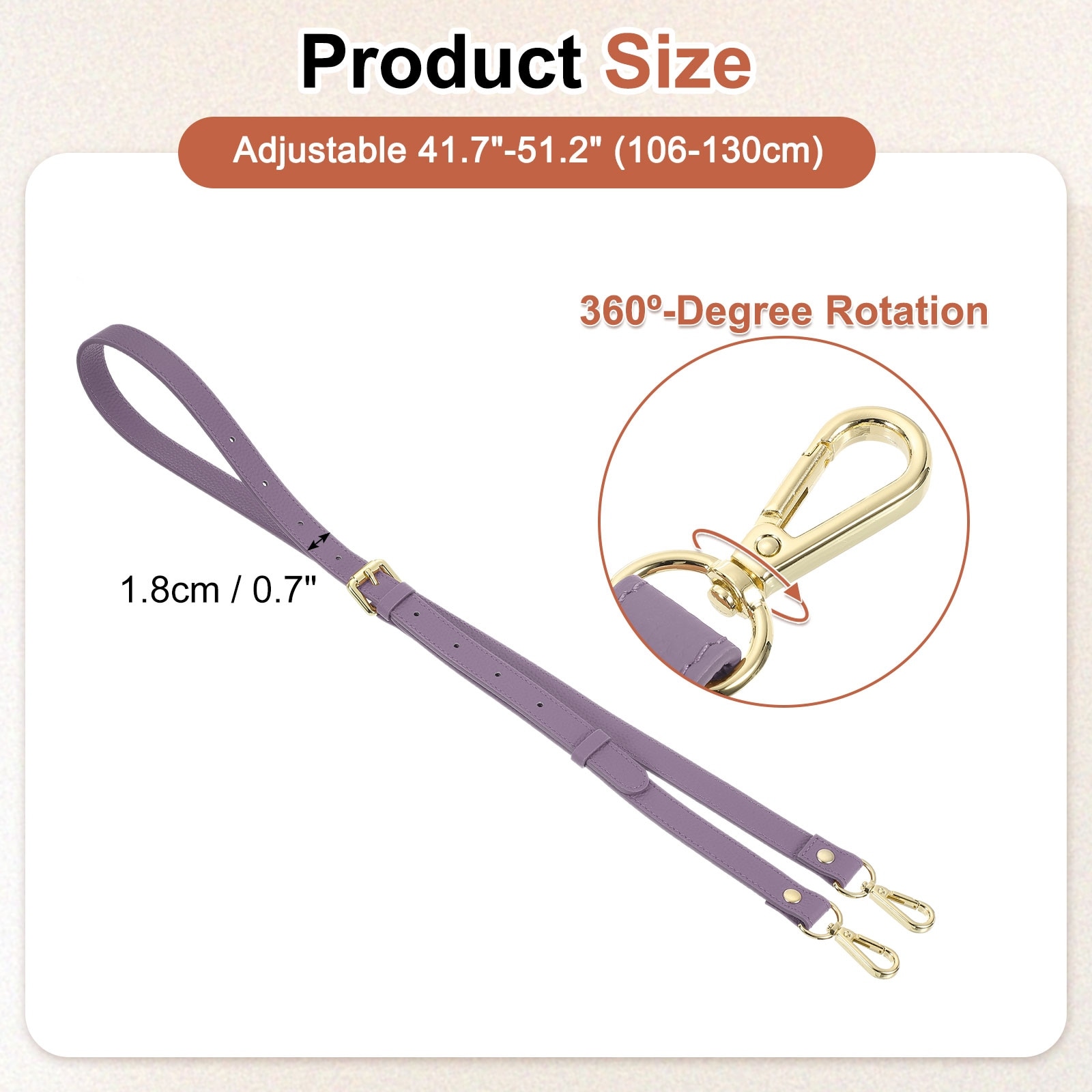 Genuine Leather Purse Strap, Adjustable Crossbody Replacement Straps